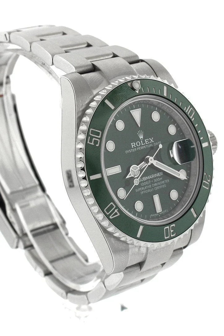 Submariner Hulk Date 40 Green Dial Mens Watch 116610LV 116610.