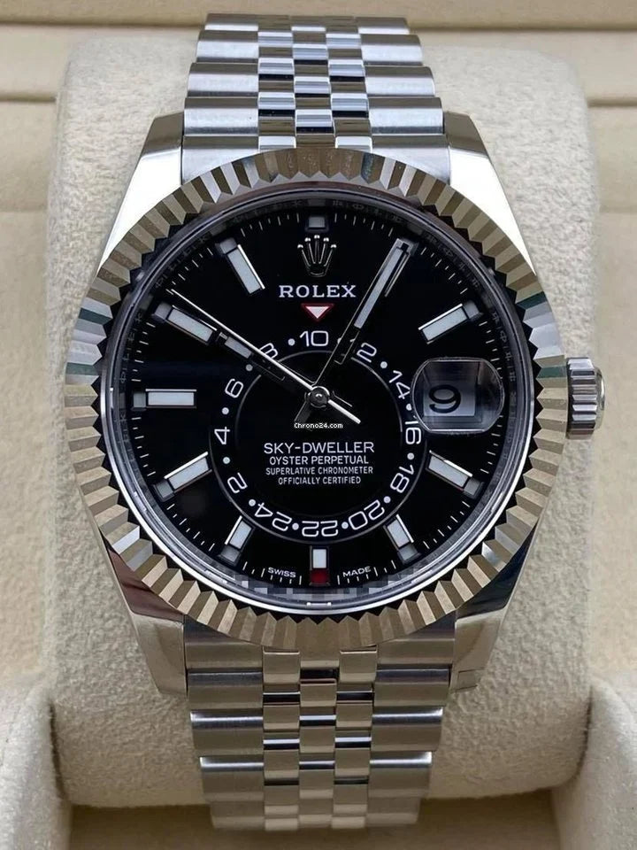 Sky-Dweller Black Jubilee Bracelet 326934 2021 Unworn.