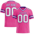 Custom Pink White-Purple Mesh Jersey