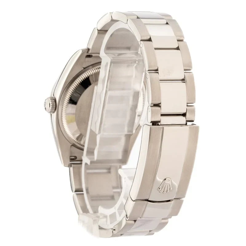 Rolex Date 115200 White Roman Dial
