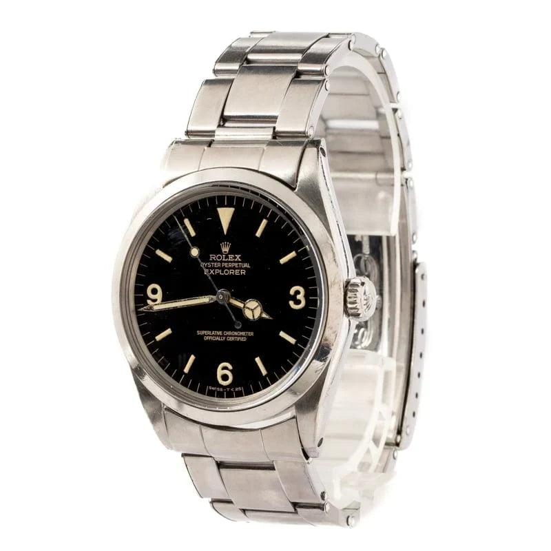 Vintage Rolex Explorer 1016 Black Arabic Dial