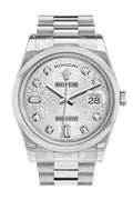 Day Date 36 Silver Jubilee Diamonds Dial President Men's Watch 118206.