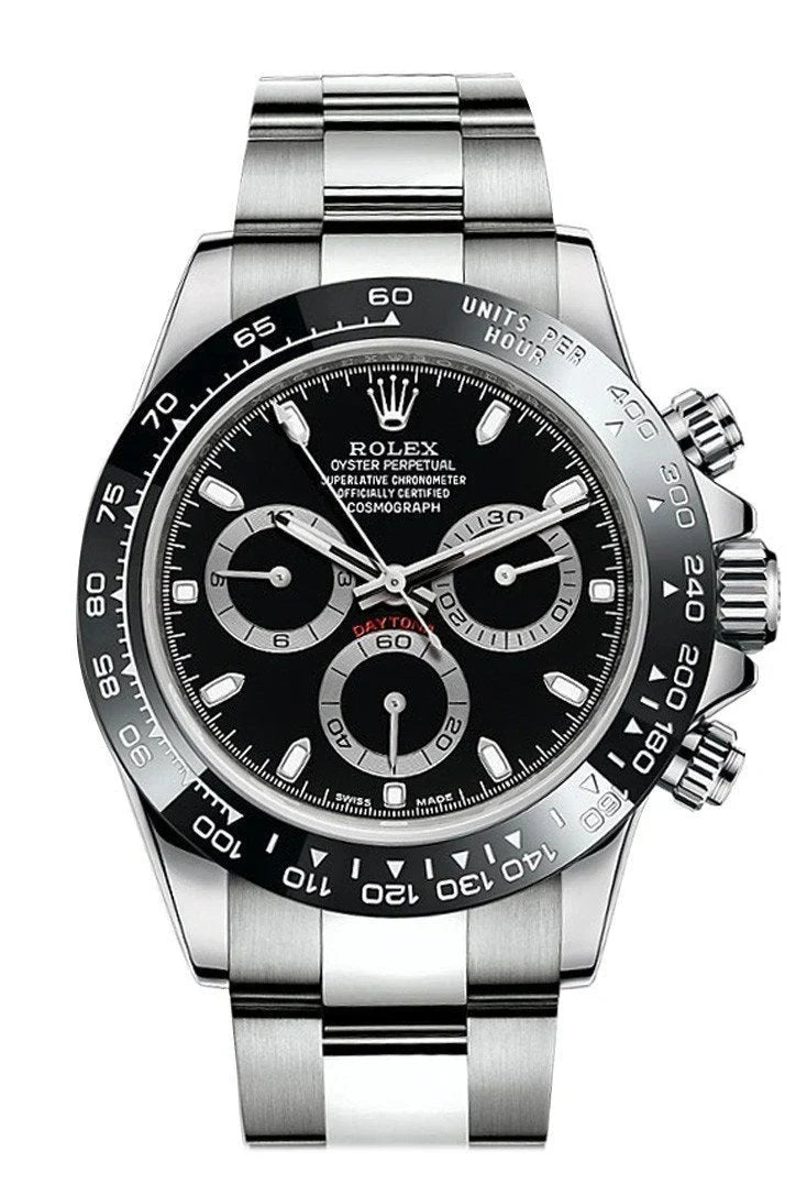 Cosmograph Daytona 40 Black Dial Stainless Steel Oyster Men's Watch 116500LN 116500.