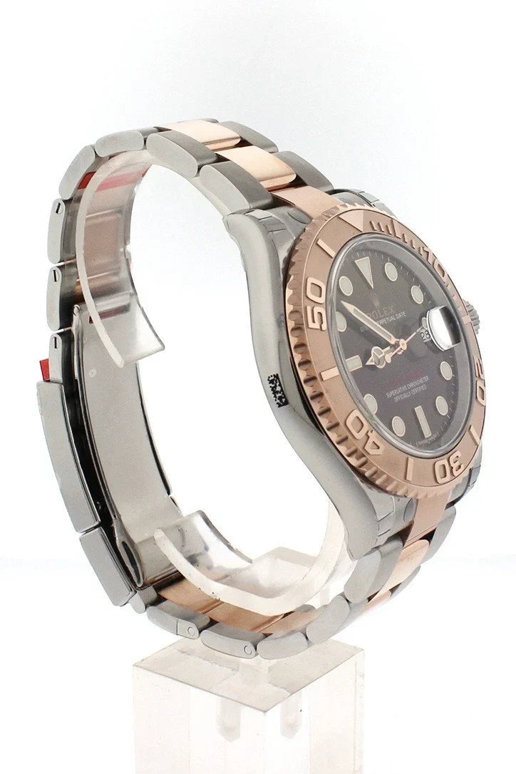 YACHT-MASTER 40 Chocolate Dial 18k Rose Gold Mens Watch 116621.