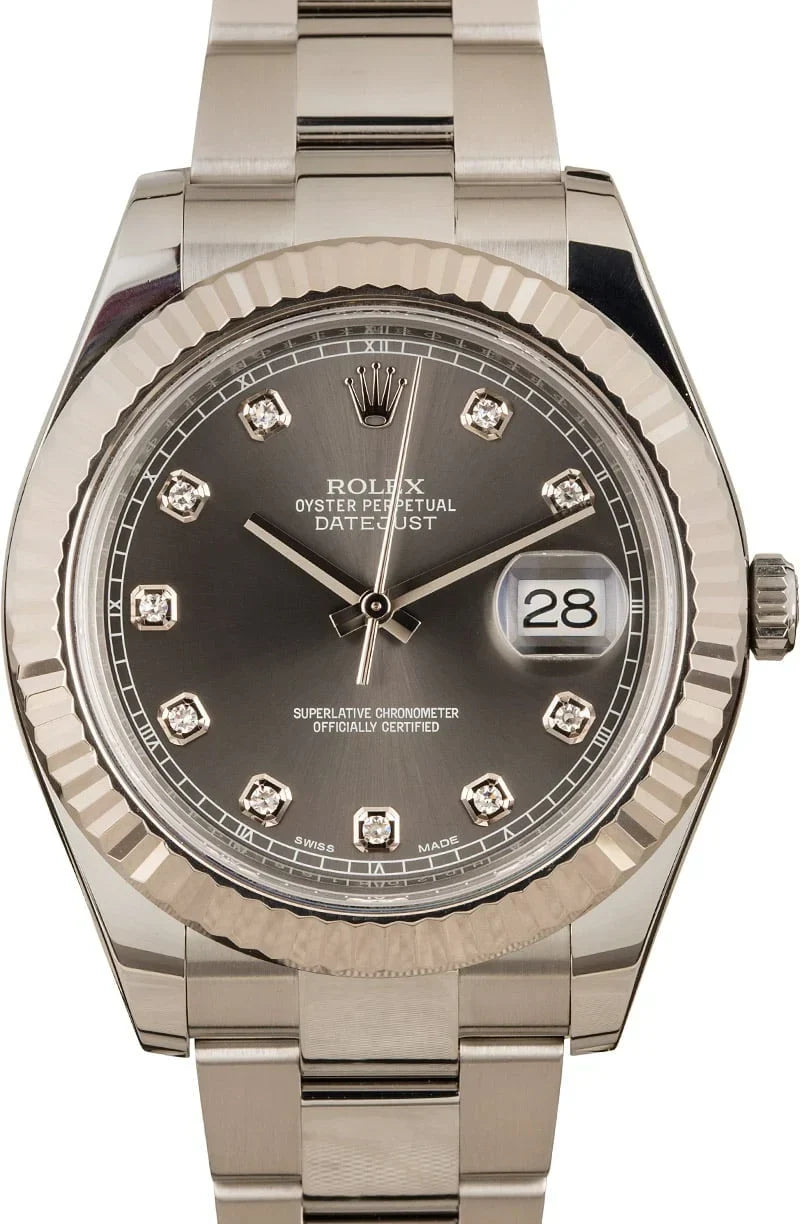 Rolex Datejust II Ref 116334 Diamond Dial