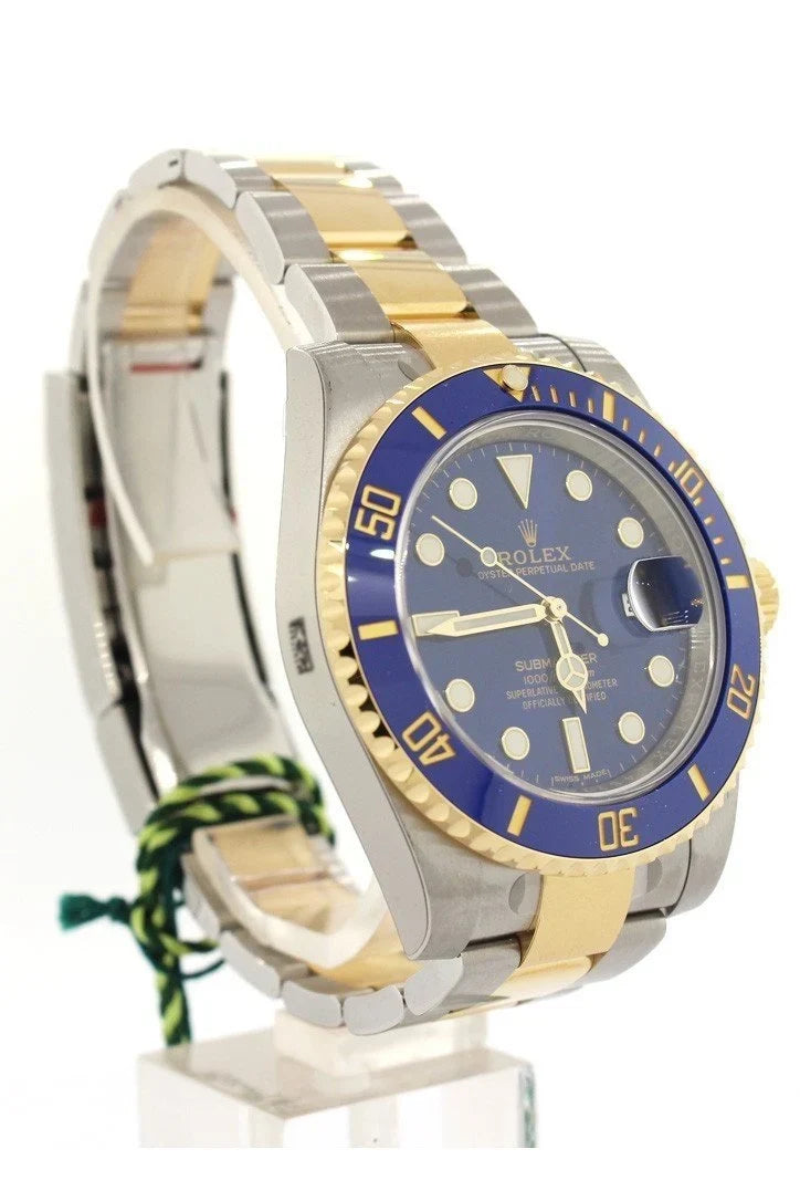 Submariner Date 40 Blue Dial Gold and Steel Watch 116613LB 116613.