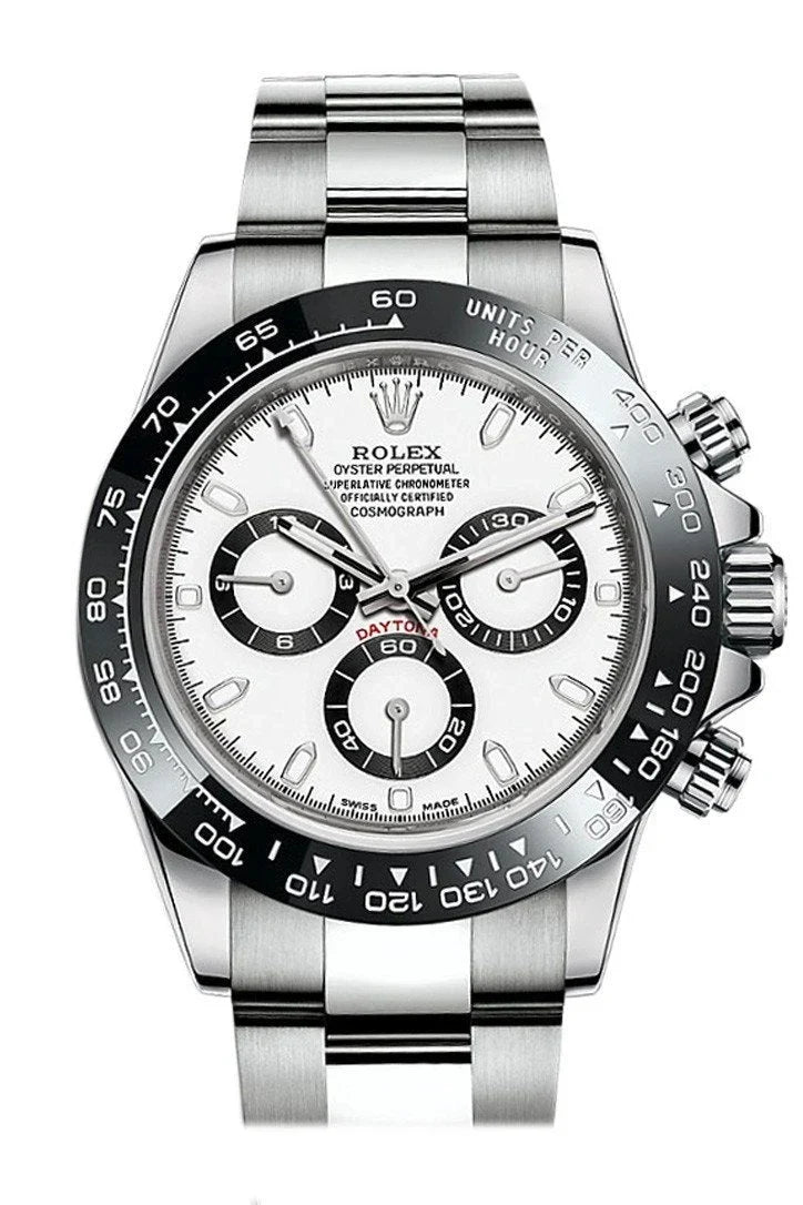 Cosmograph Daytona 40 White Dial Stainless Steel Oyster Men's Watch 116500LN 116500.