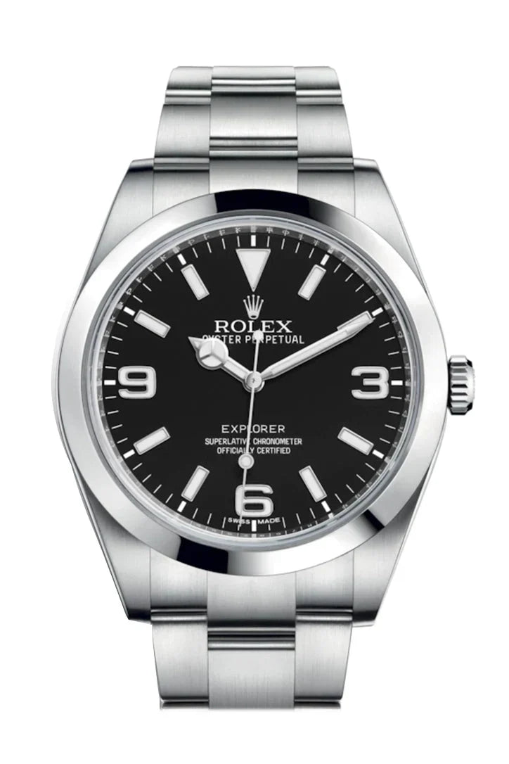 Explorer I 1 Black Dial Steel Mens Watch 214270.