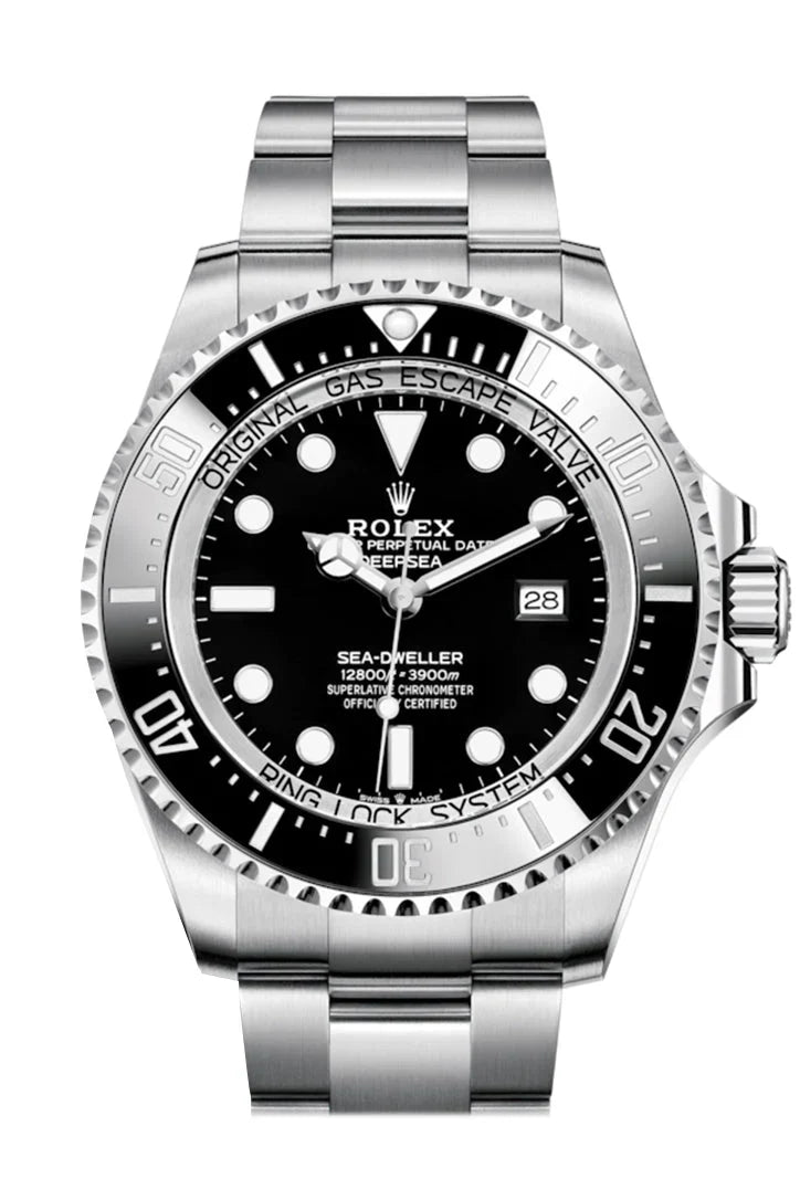 Sea-Dweller Deepsea 44 Black Dial Automatic Men's Stainless Steel Oyster Watch 126660.