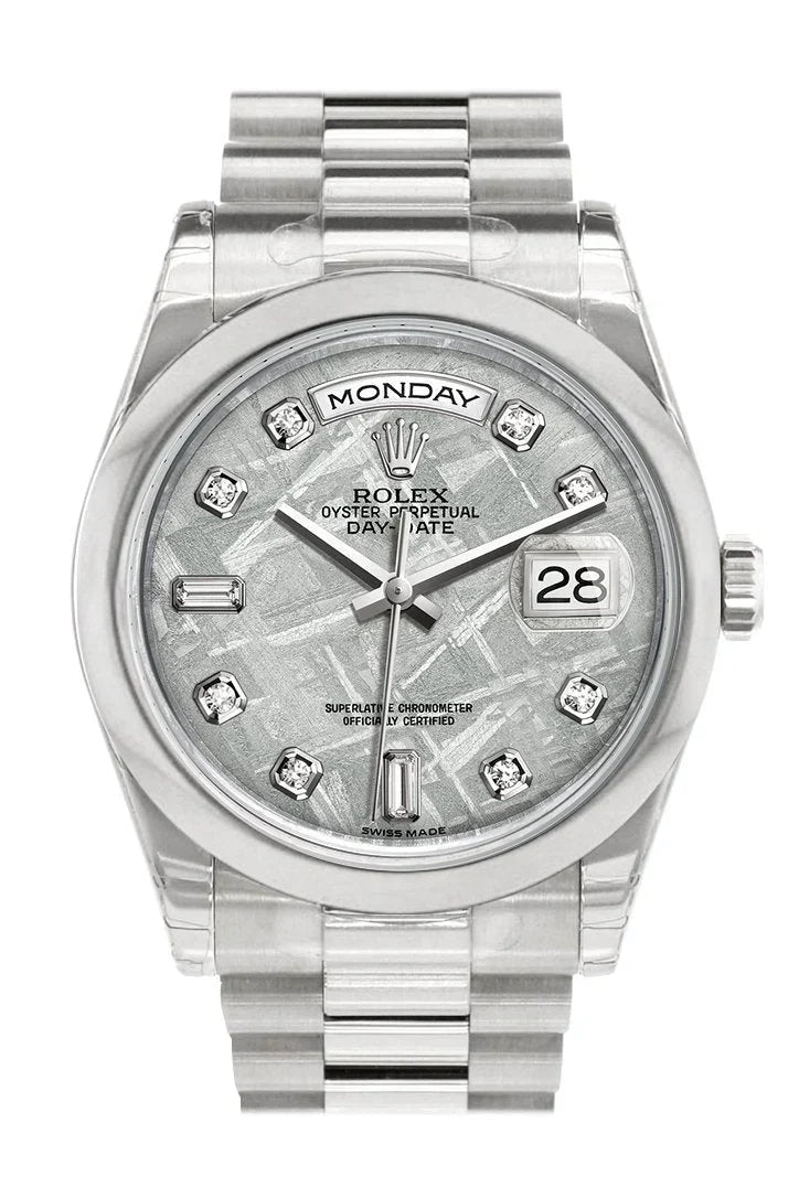 Day Date 36 Meteorite set with diamonds Dial President Men's Watch 118206.