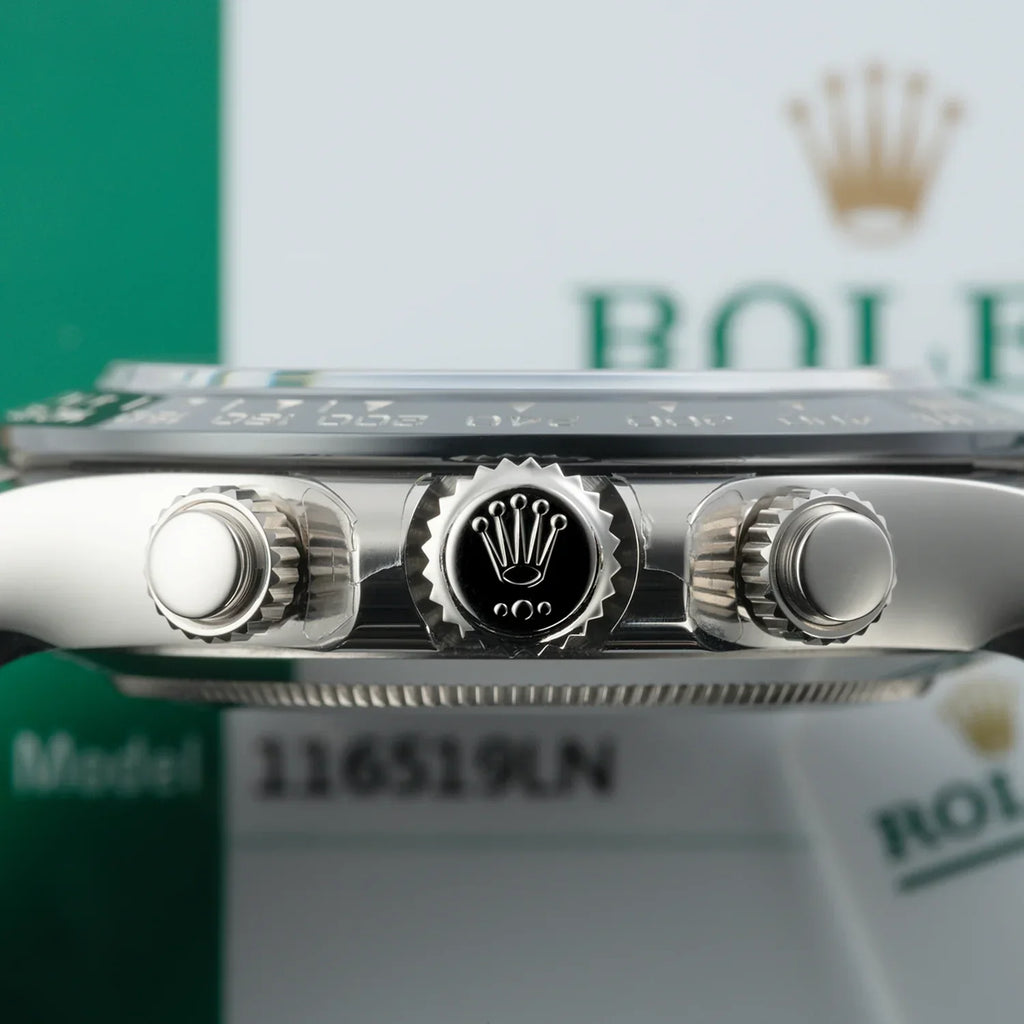 Rolex Daytona White Gold Steel Dial Oysterflex Strap 116519ln-0027