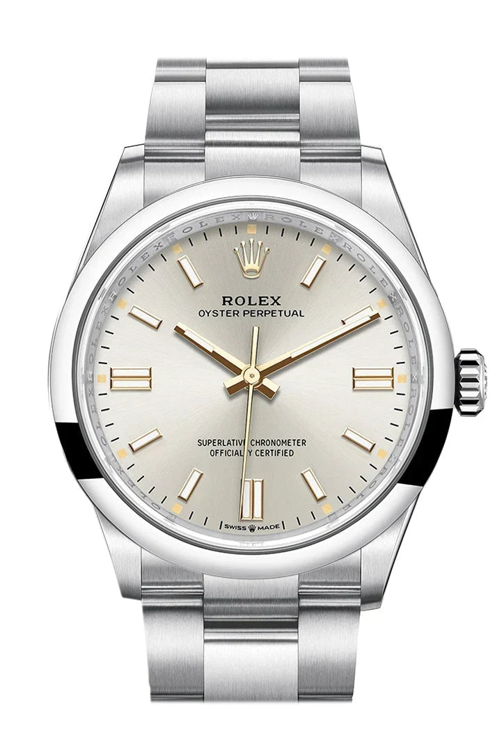 Oyster Perpetual 36 Silver Dial Oyster Bracelet Watch 126000.