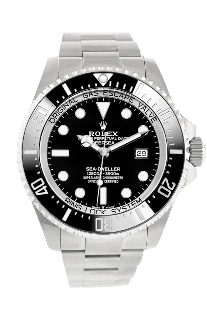 Sea-Dweller Deepsea 44 Black Dial Automatic Men's Stainless Steel Oyster Watch 126660.