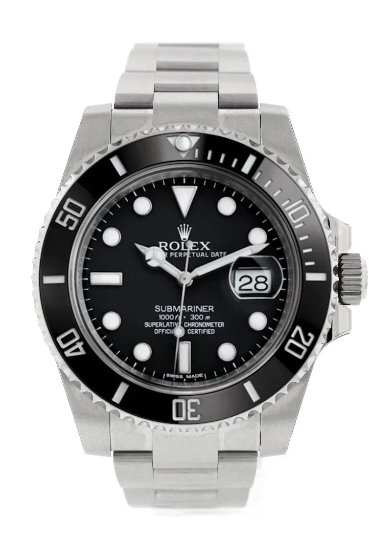 Submariner Date 40 Black Dial Mens watch 116610LN 116610.