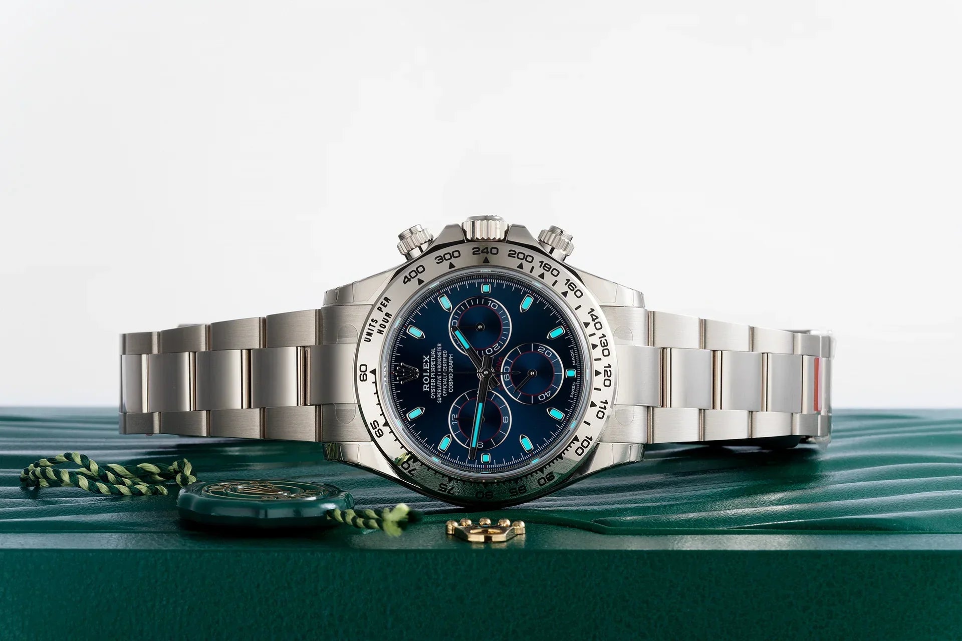Rolex Cosmograph Daytona 18k White Gold Blue Dial 116509-0071
