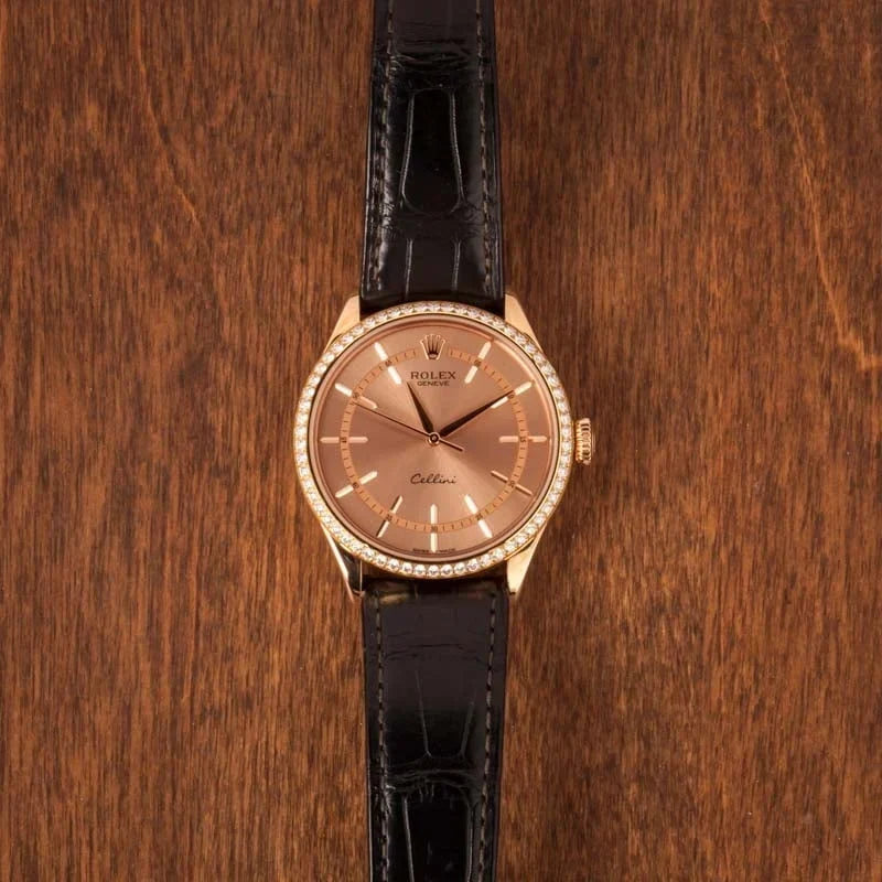 Rolex Cellini 50705 18k Everose Gold