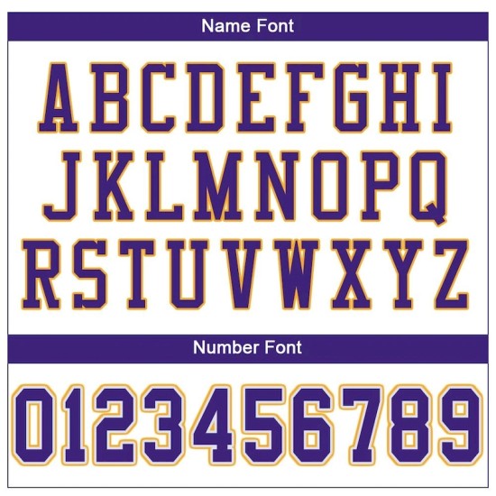 Custom White Purple-Gold Mesh Jersey
