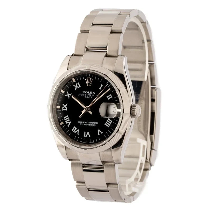 Rolex Date 115234 Black Dial