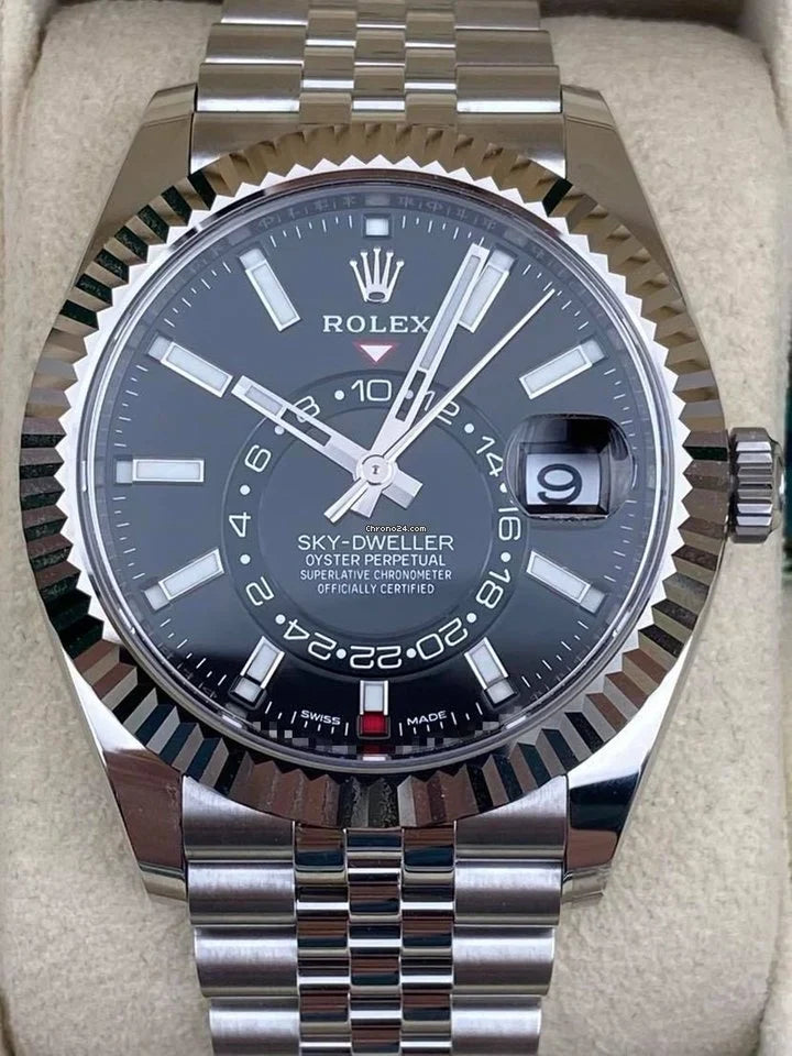 Sky-Dweller Black Jubilee Bracelet 326934 2021 Unworn.