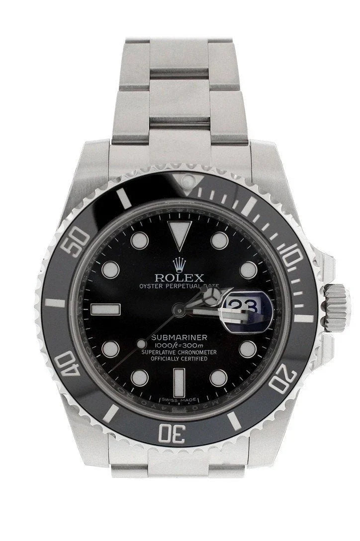 Submariner Date 40 Black Dial Mens watch 116610LN 116610.