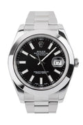 Datejust II Black Dial Stainless Steel Oyster Automatic Men's Watch 116300.