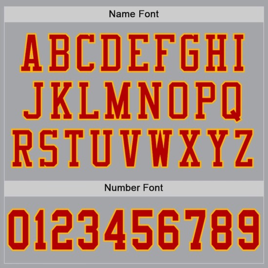 Custom Gray Red-Gold Mesh Jersey