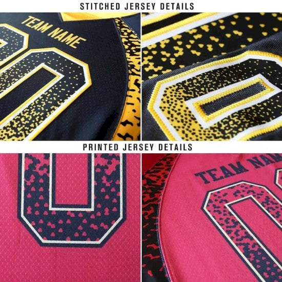 Custom Red Gray-White Mesh Drift Fashion Jersey