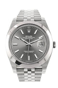 Datejust 41 Dark Rhodium Dial Automatic Men's Jubilee Watch 126300.