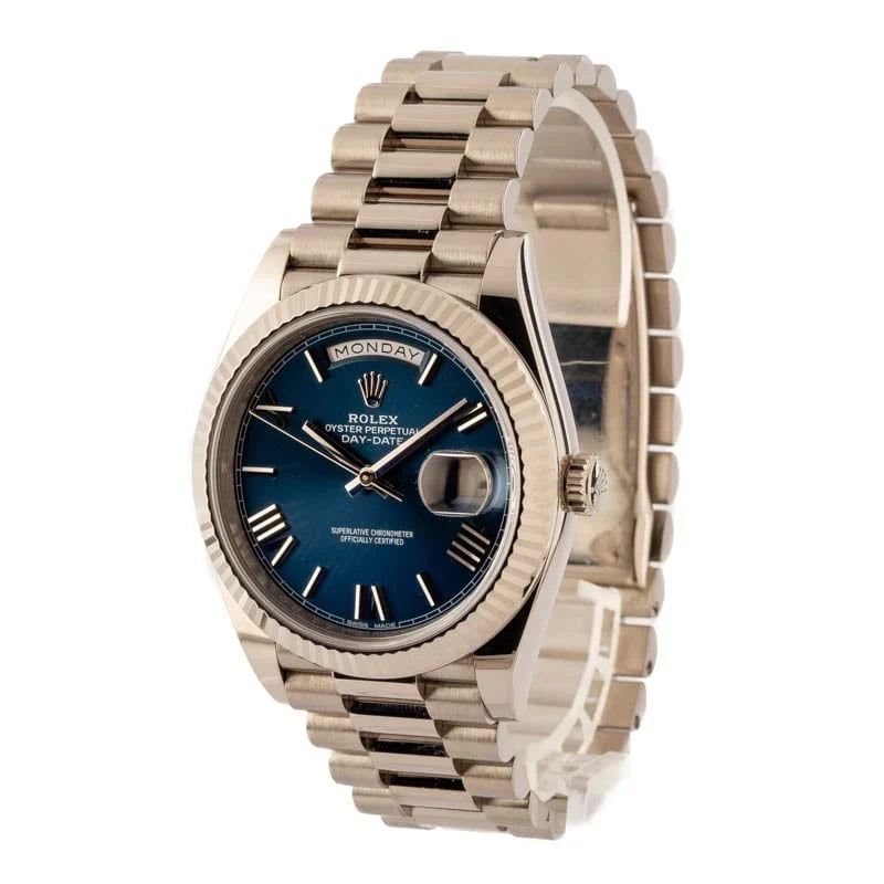 Rolex Day-Date 40 Ref 228239 White Gold