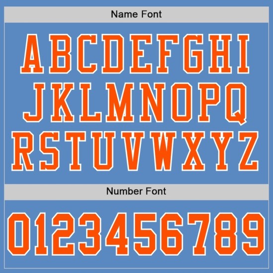 Custom Light Blue Orange-White Mesh Jersey