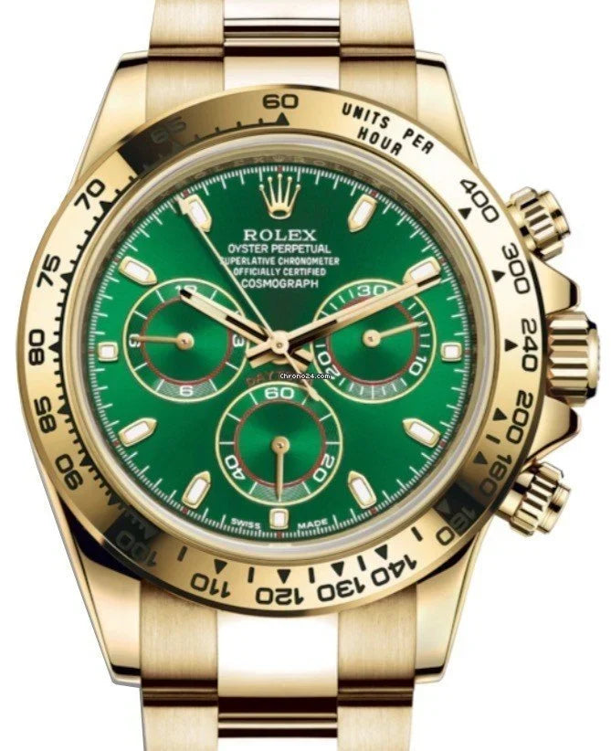 Daytona Yellow Gold Green Dial 116508 Unworn 2020.